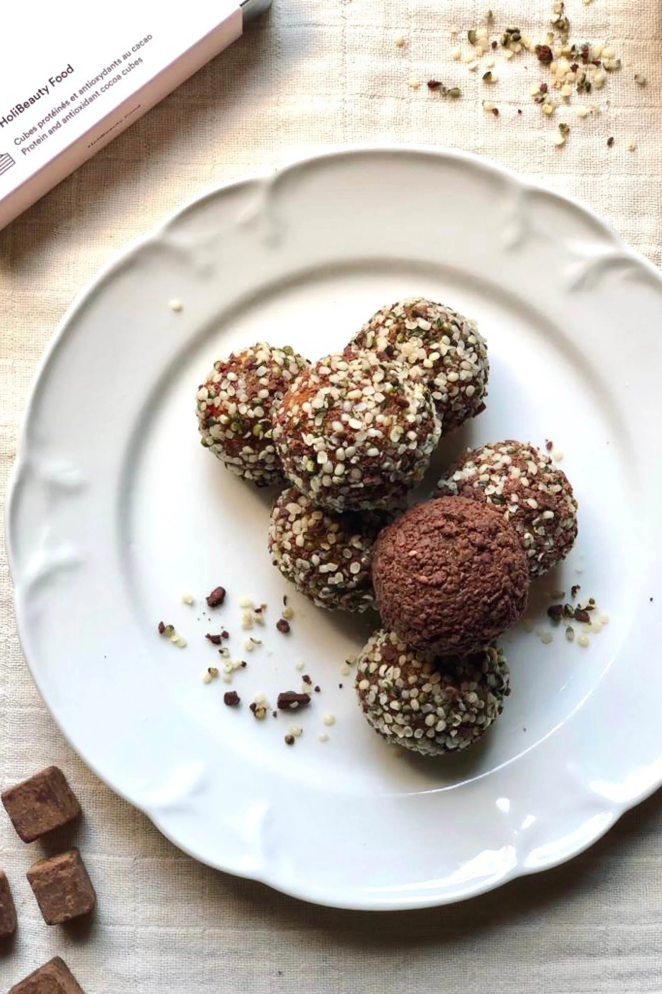 Recette superfood energy balls avec HoliBeauty Food