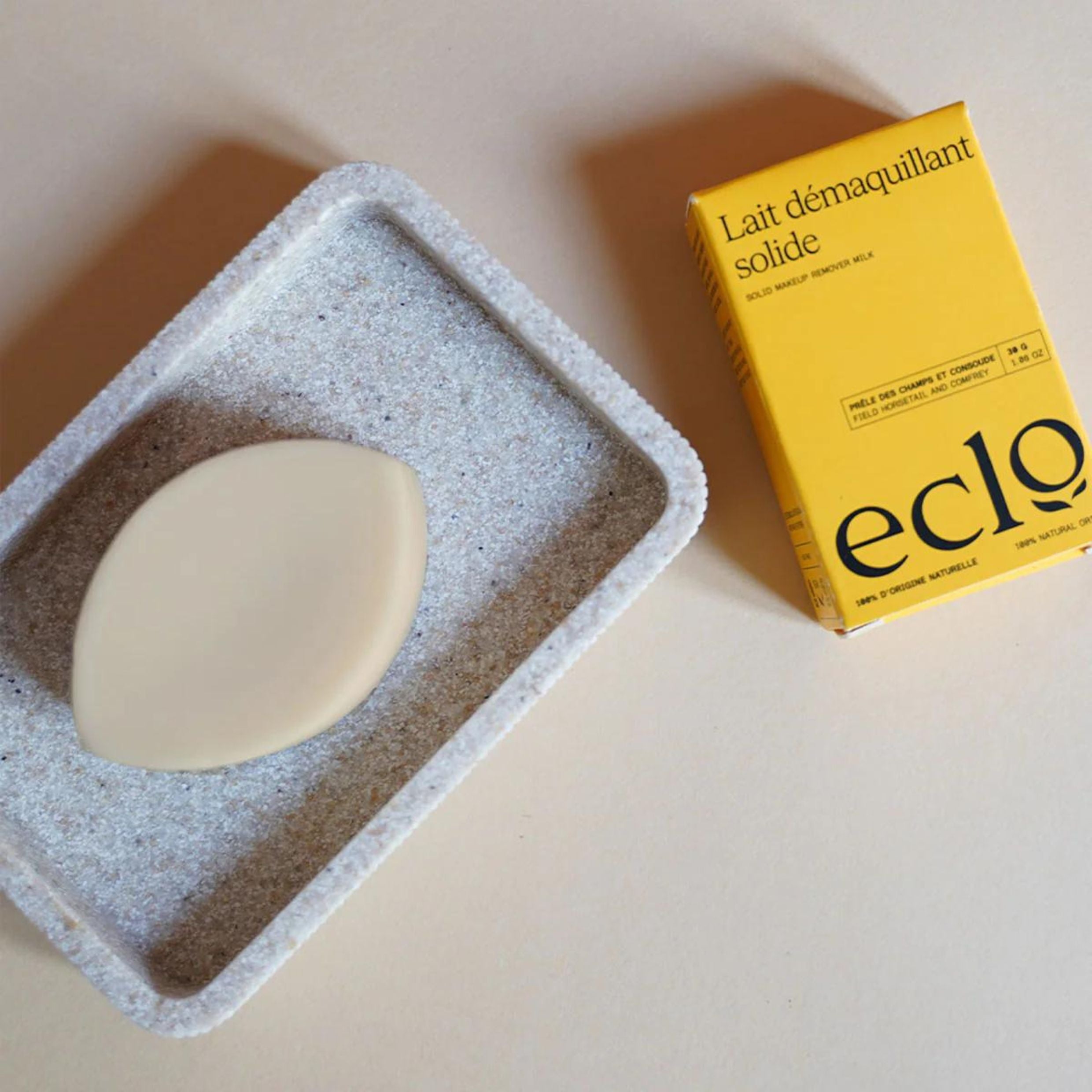 Solid cleansing milk
