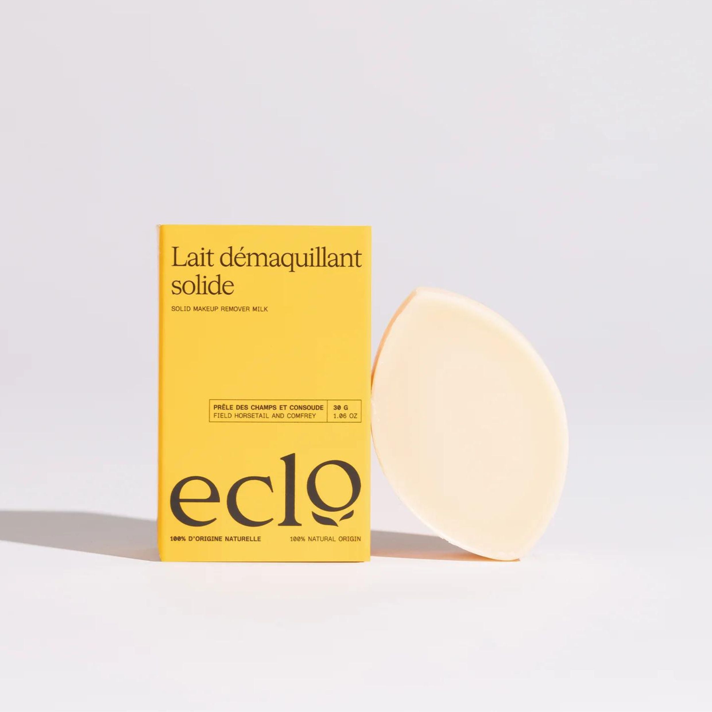Solid cleansing milk