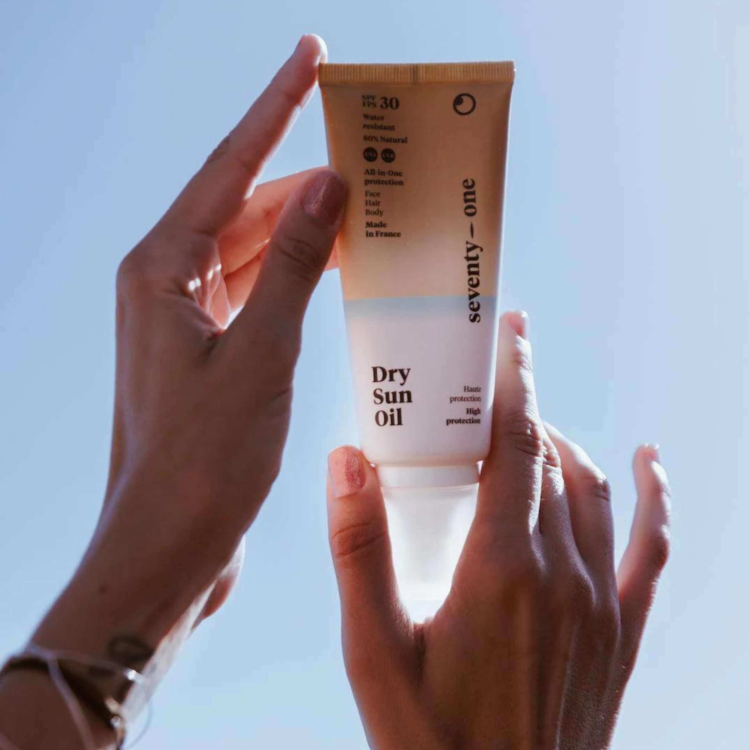 Natural sun oil for face and body SPF30