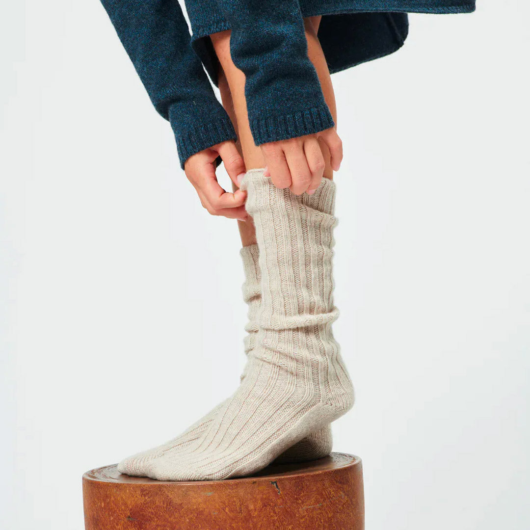 LOTTA cashmere socks - Oatmeal
