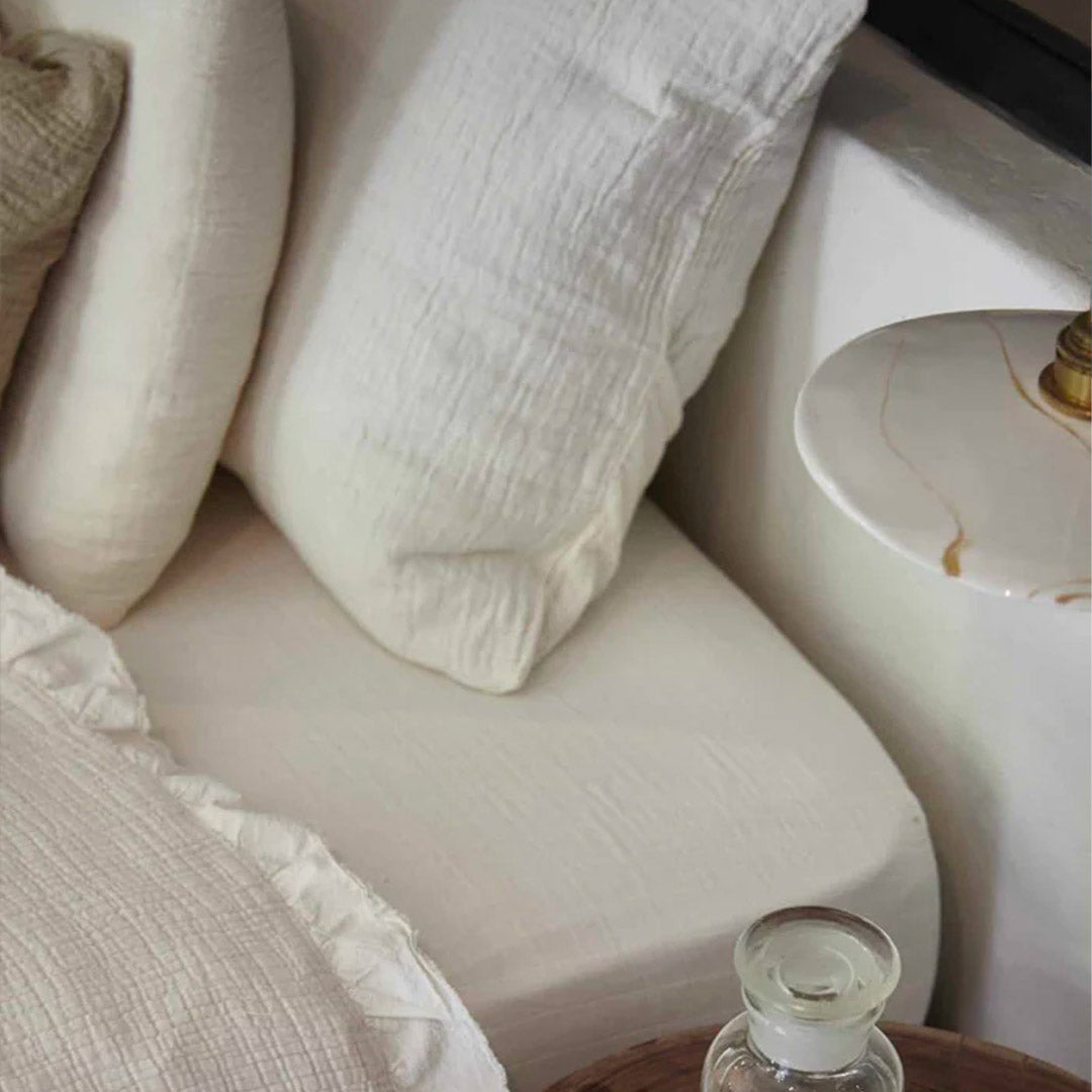 "Punto" organic cotton jacquard cushion cover