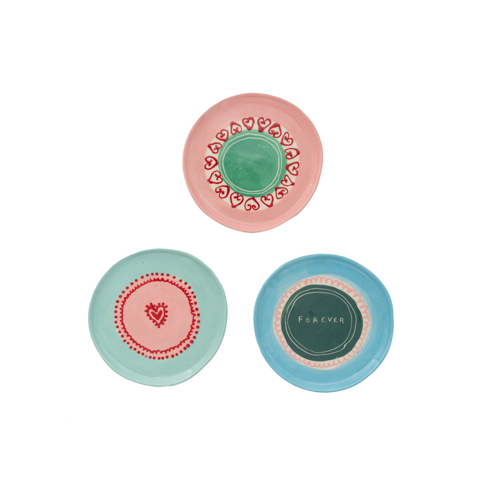 Assiettes "forever" set de 3 - Laeticia Rouget