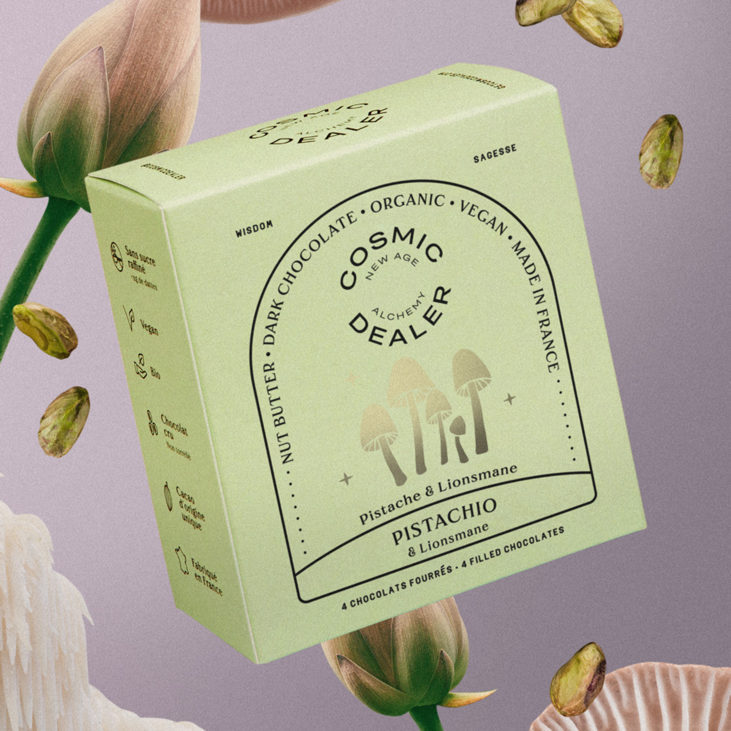 Raw Cocoa Pistachio & Lion's Mane - 4 bags