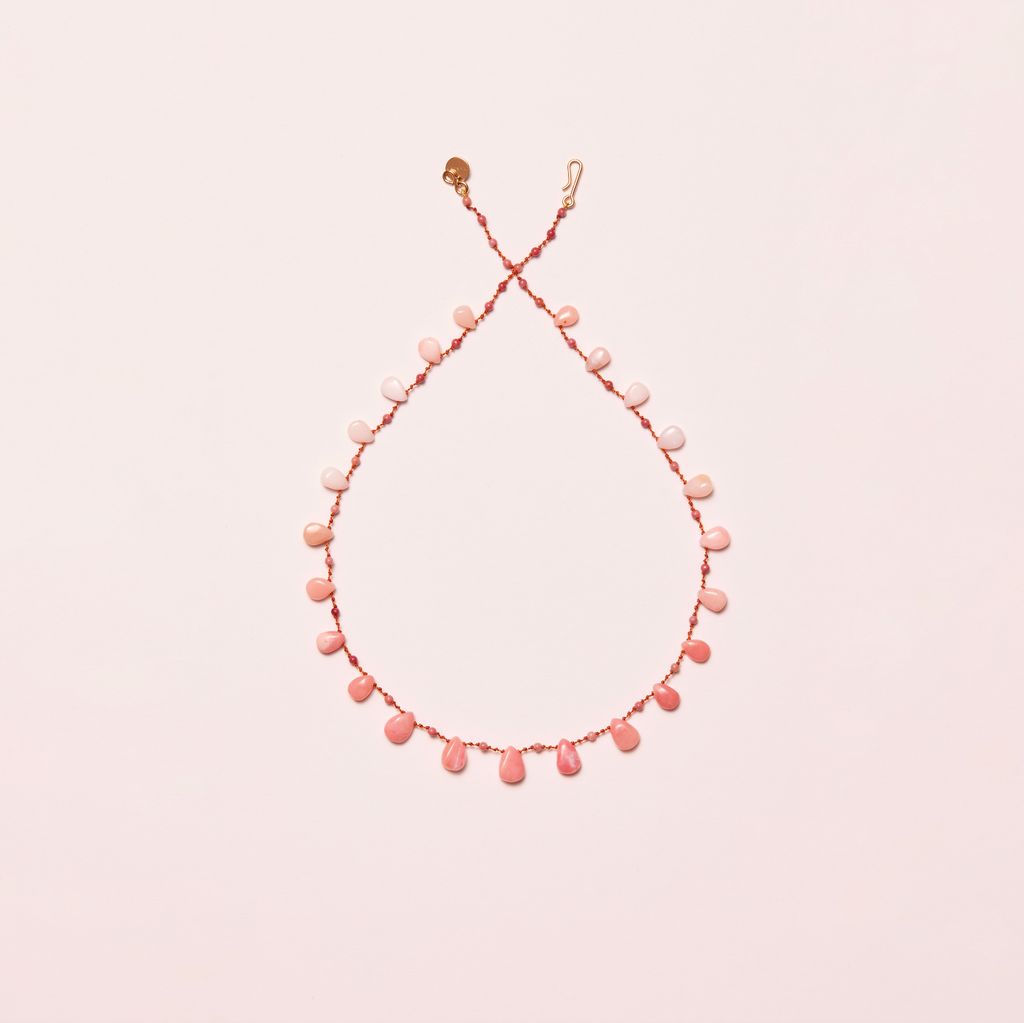 Necklace - Rosemead - Pink opal