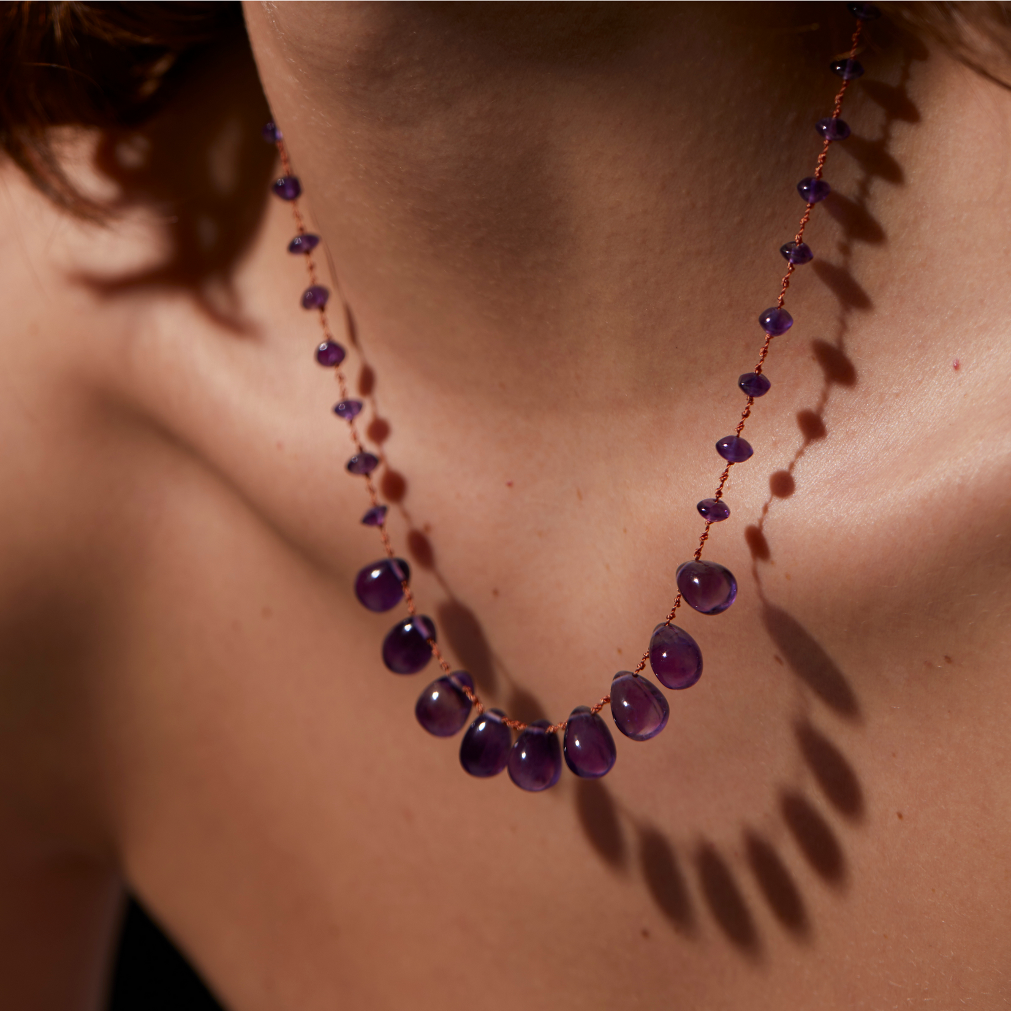 Necklace - Niilo chunky - Amethyst