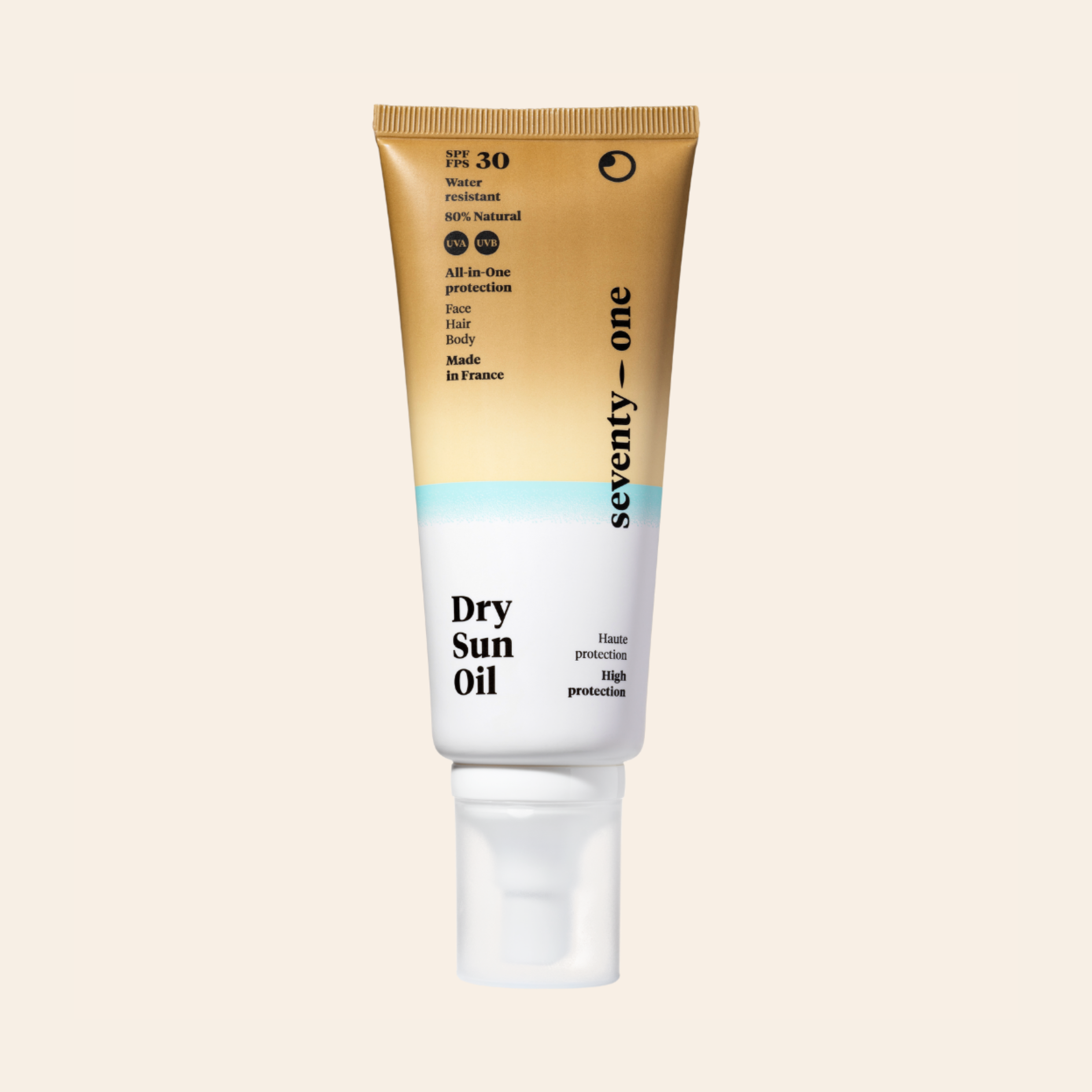 Natural sun oil for face and body SPF30
