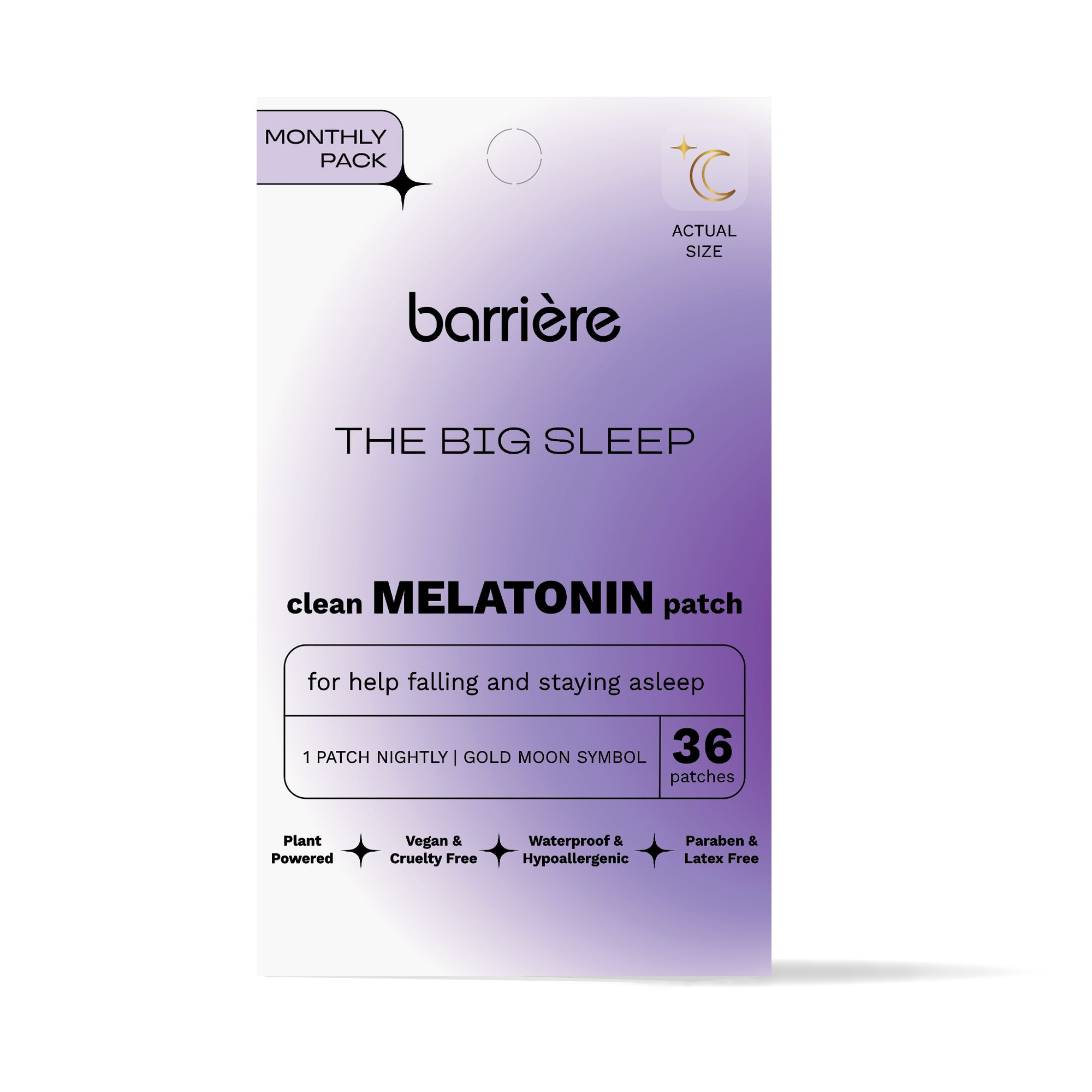 The Big Sleep Melatonin Patch - Gold Moon