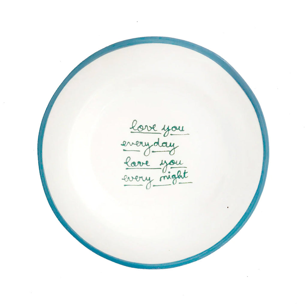 Love you everyday" plate