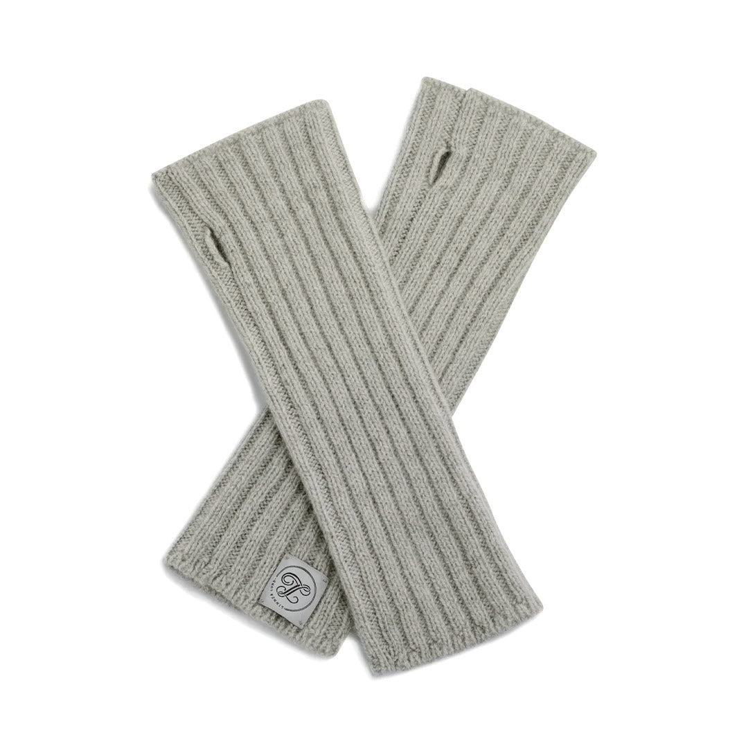NOAH cashmere mittens - Pearl grey