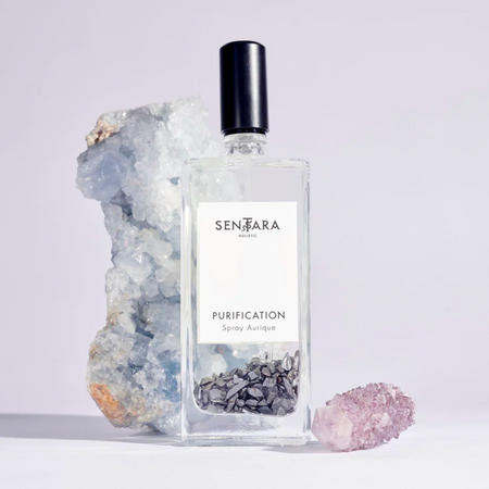 Auric Spray- purification - Palo Santo, Eucalyptus and crystals