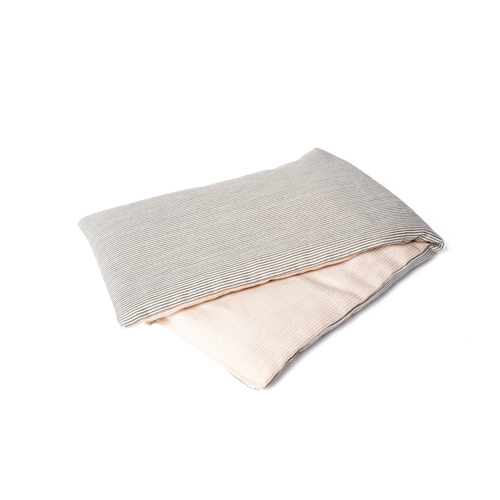 Bouillotte rayée noire et rose Dame Joucla